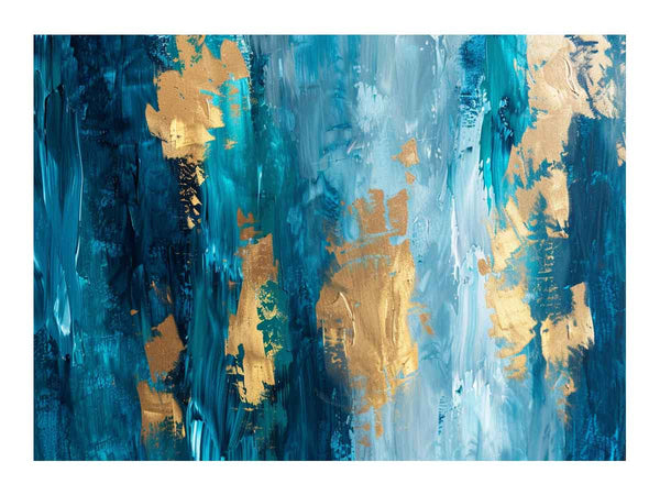 Abstract Gold Luxury Painting Art Print