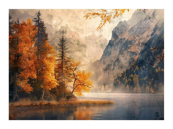 Mountain River   Painting Art Print