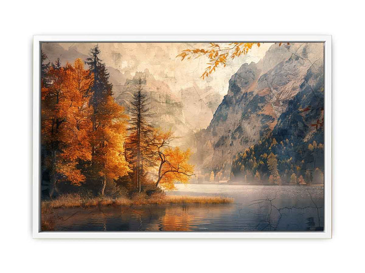 Mountain River   Painting Framed Print