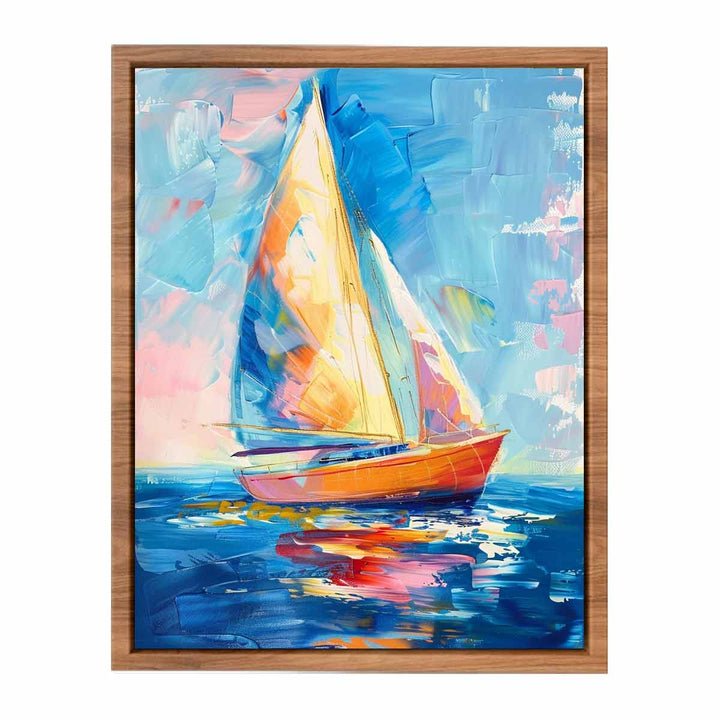 Sailing Boat  Painting Poster