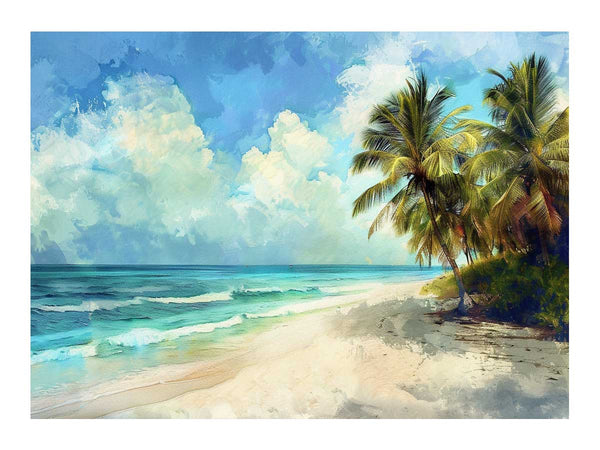 Beach Art  Painting Art Print