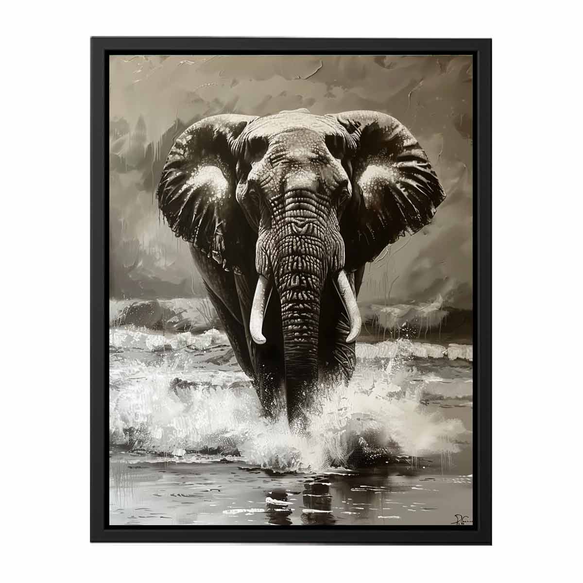 Elephant Painting  Canvas Print