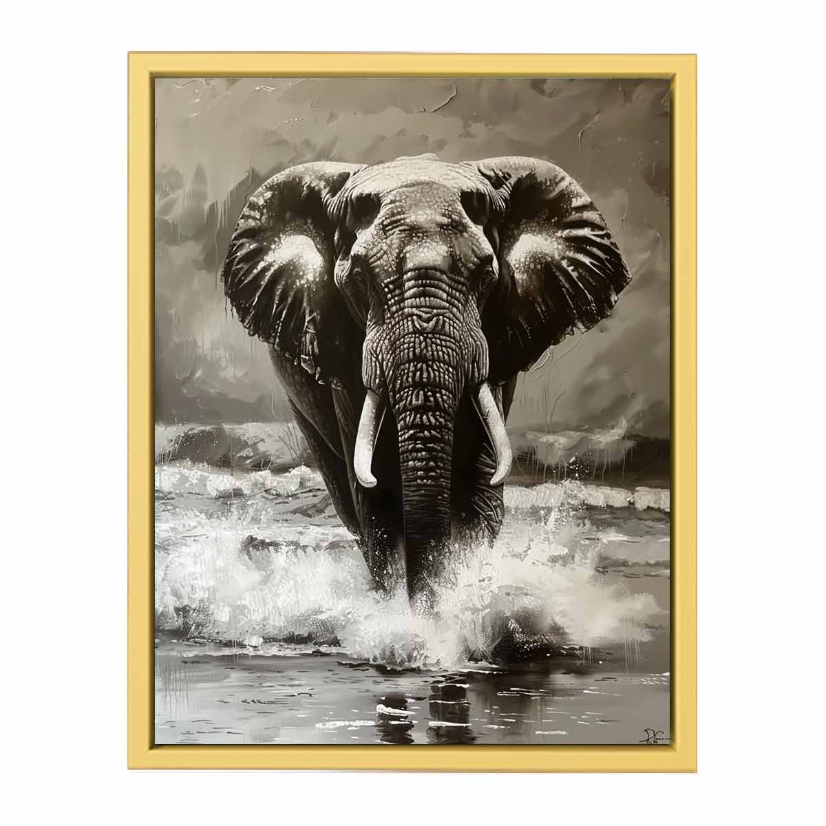 Elephant Painting  Streched canvas
