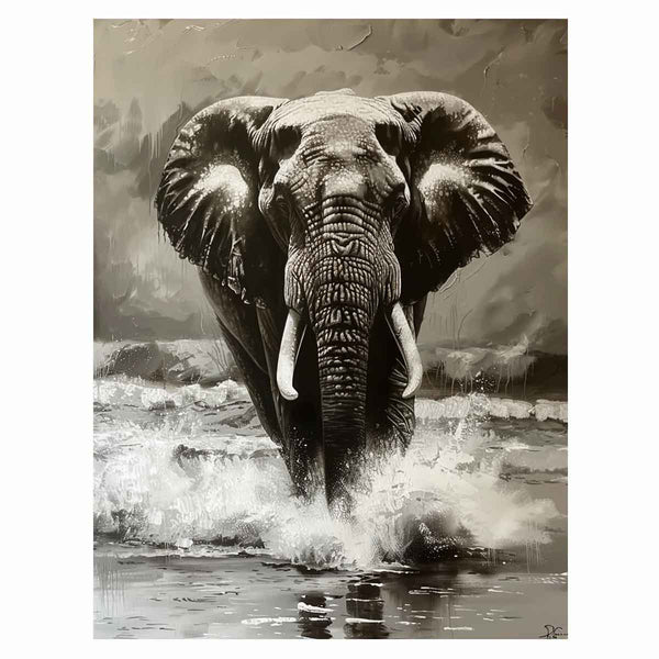 Elephant Painting Art Print