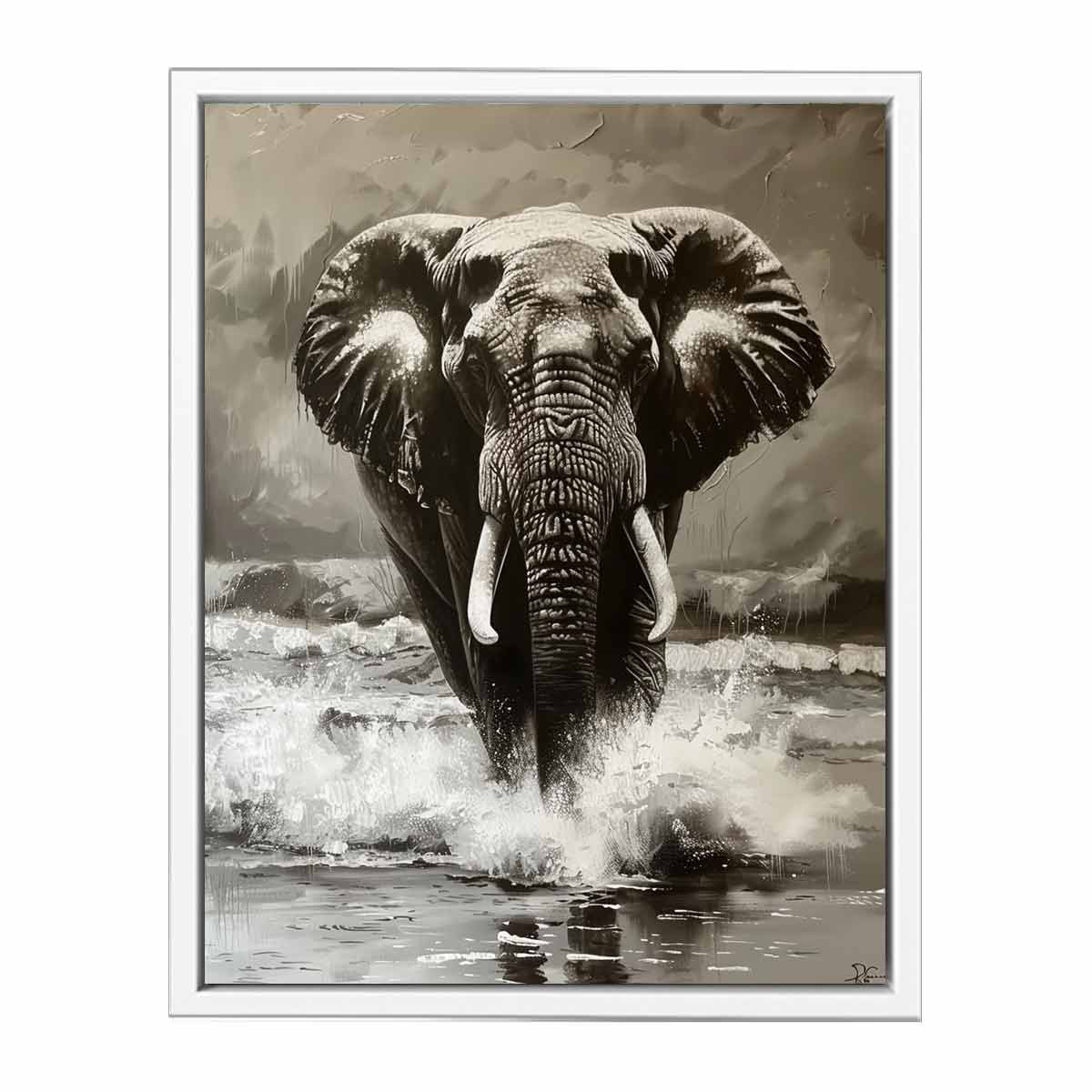 Elephant Painting Framed Print