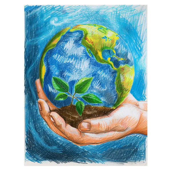 Save Earth Painting  Art Print