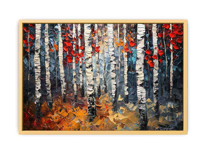Birch Trees  Streched canvas