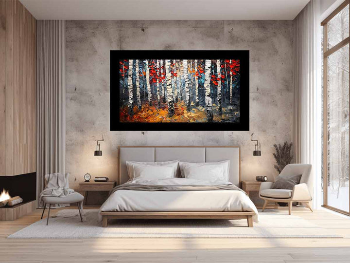 Birch Trees Painting