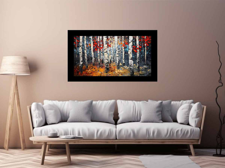 Birch Trees Painting