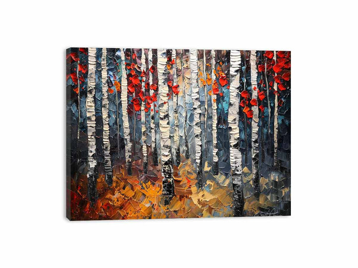 Birch Trees Painting