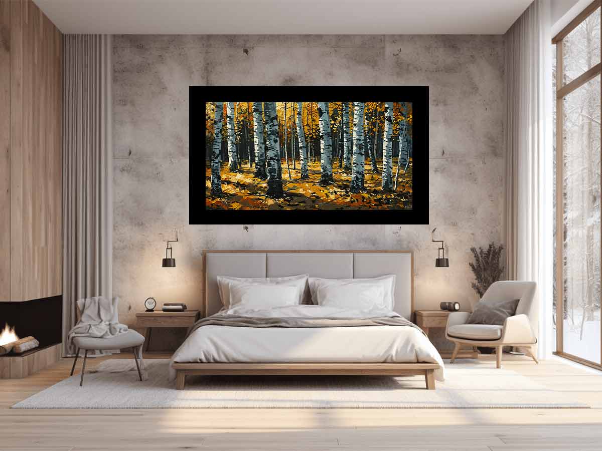 Birch  Trees  Painting