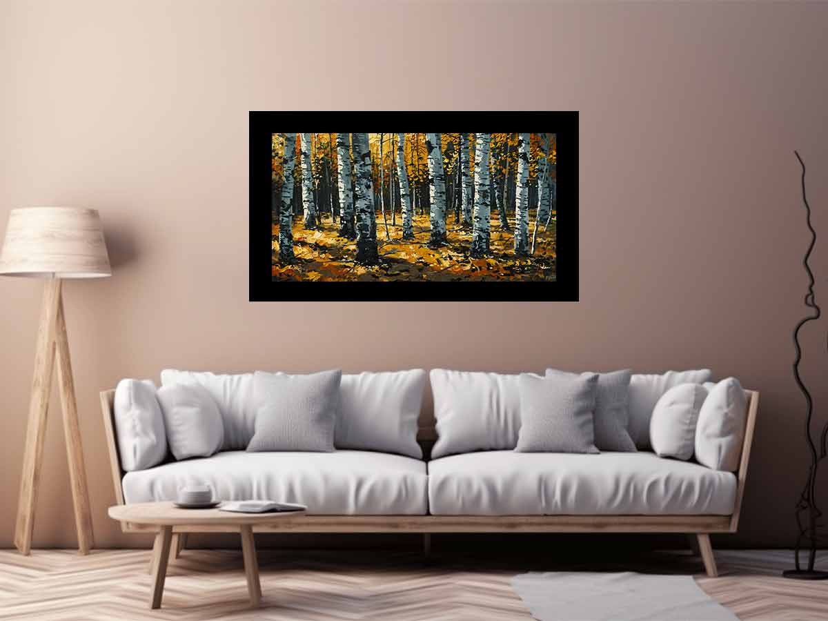 Birch  Trees  Painting