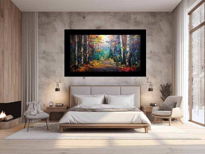 Birch  Forest Painting
