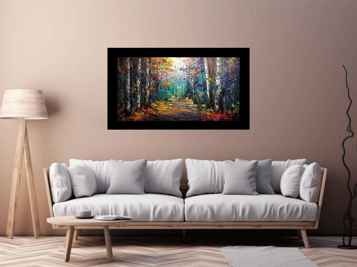 Birch  Forest Painting