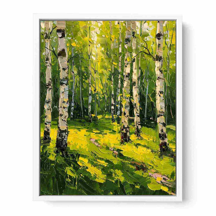 Birch Trees Framed Print