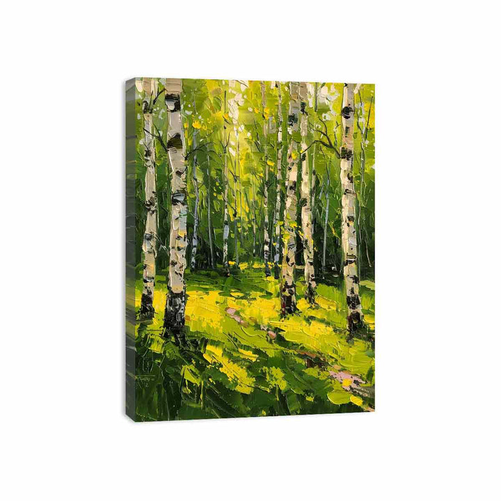 Birch Trees Painting