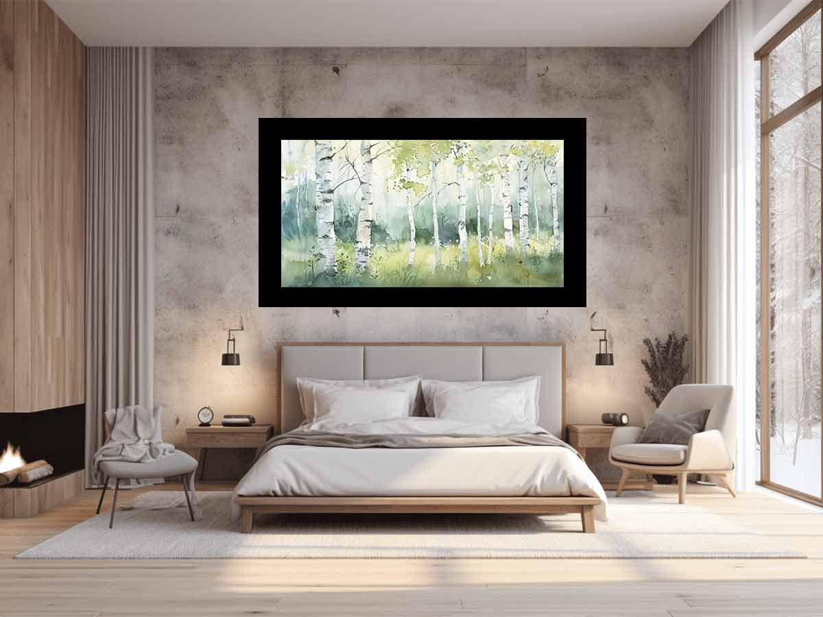 Birch Trees Painting