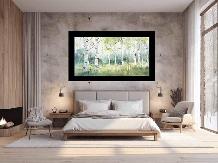 Birch Trees Painting