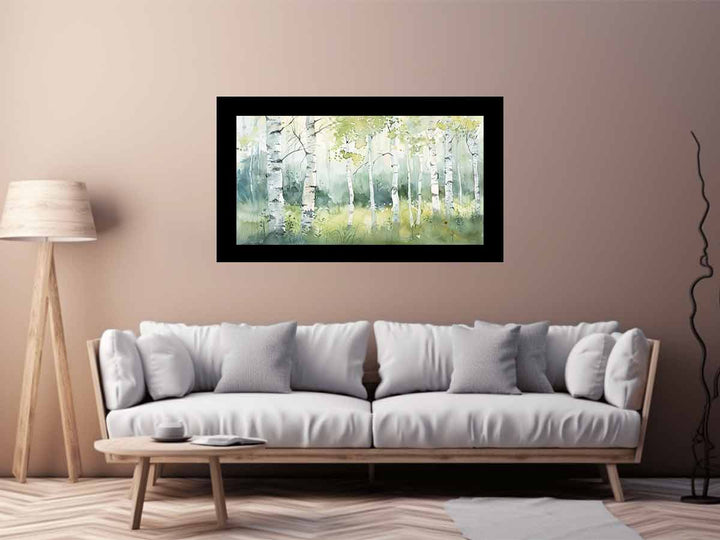 Birch Trees Painting