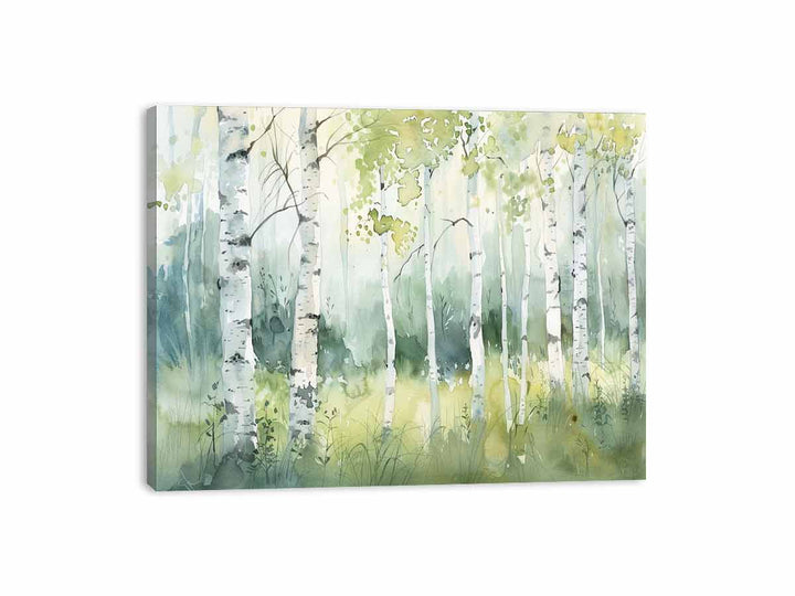 Birch Trees Painting