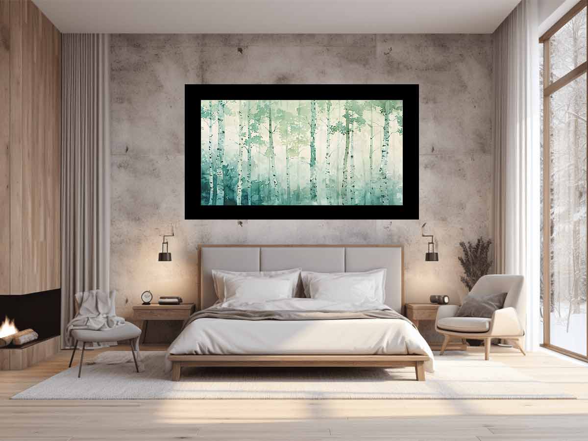 Birch Trees watercolor Painting