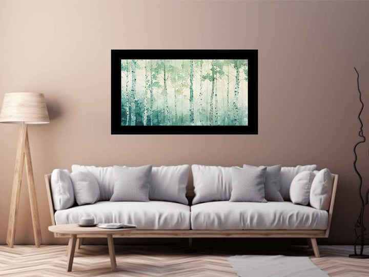 Birch Trees watercolor Painting