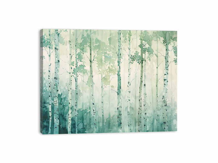 Birch Trees watercolor Painting