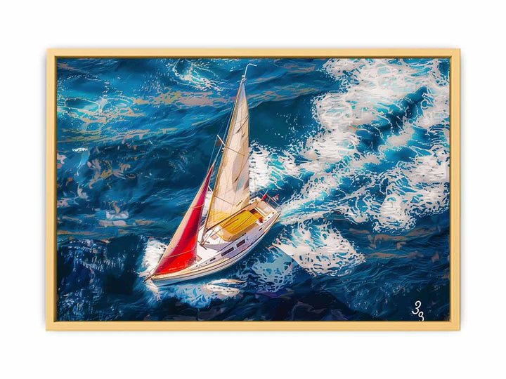 Sailing Boat  Streched canvas