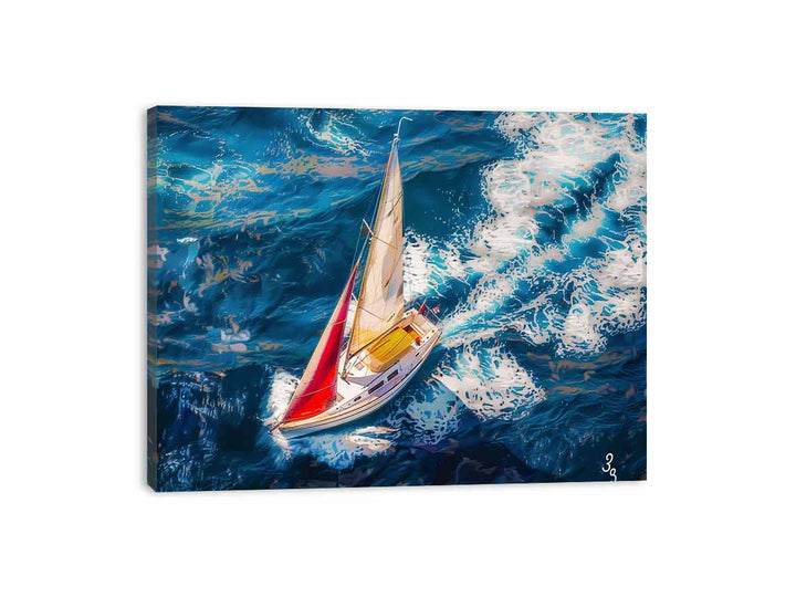 Sailing Boat Painting