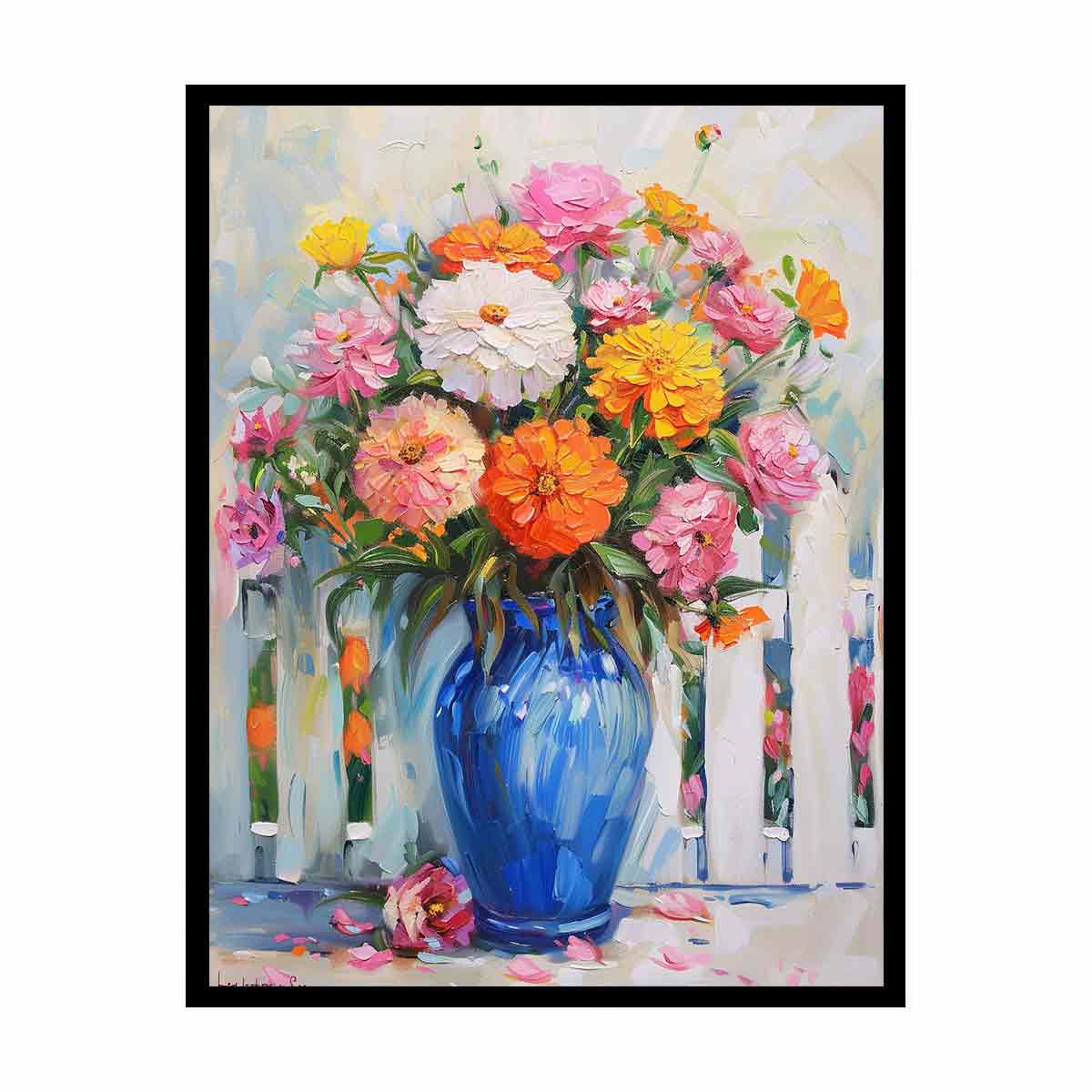 Vase Of Flowers   Canvas Print