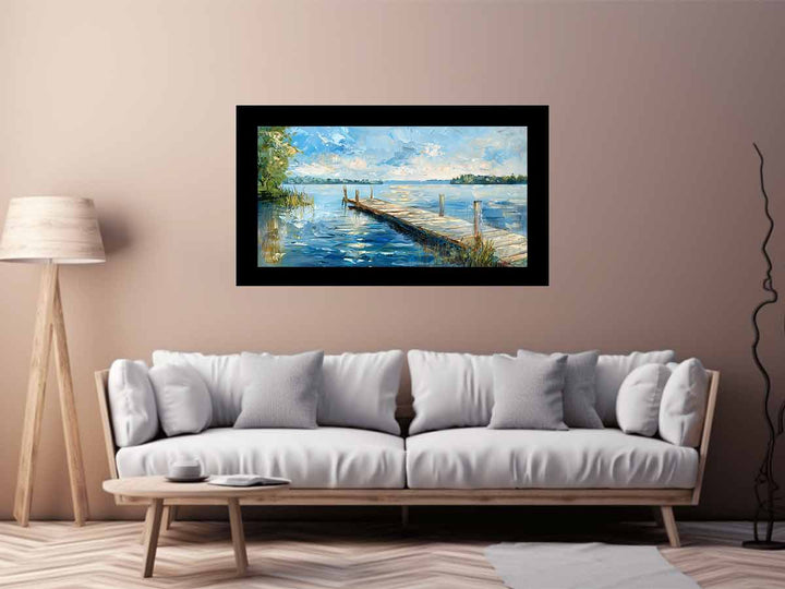 Lake Dockscape Art Painting