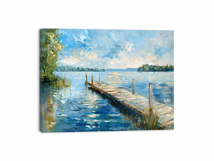 Lake Dockscape Art Painting