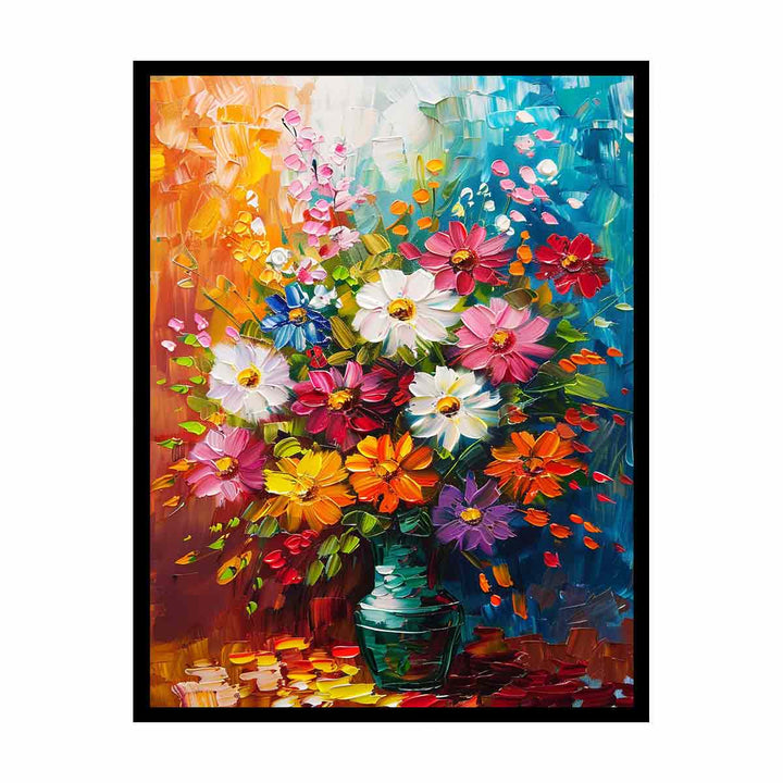 Vase Of Flowers  Canvas Print