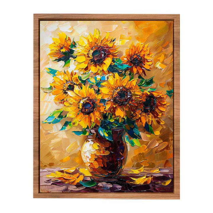 Vase Of Sunflowers Poster