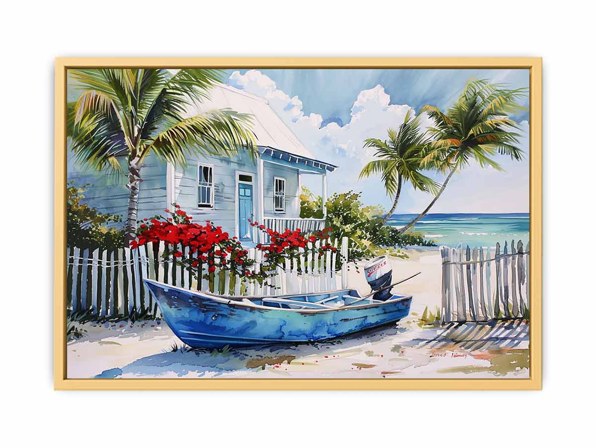Beach House  Streched canvas