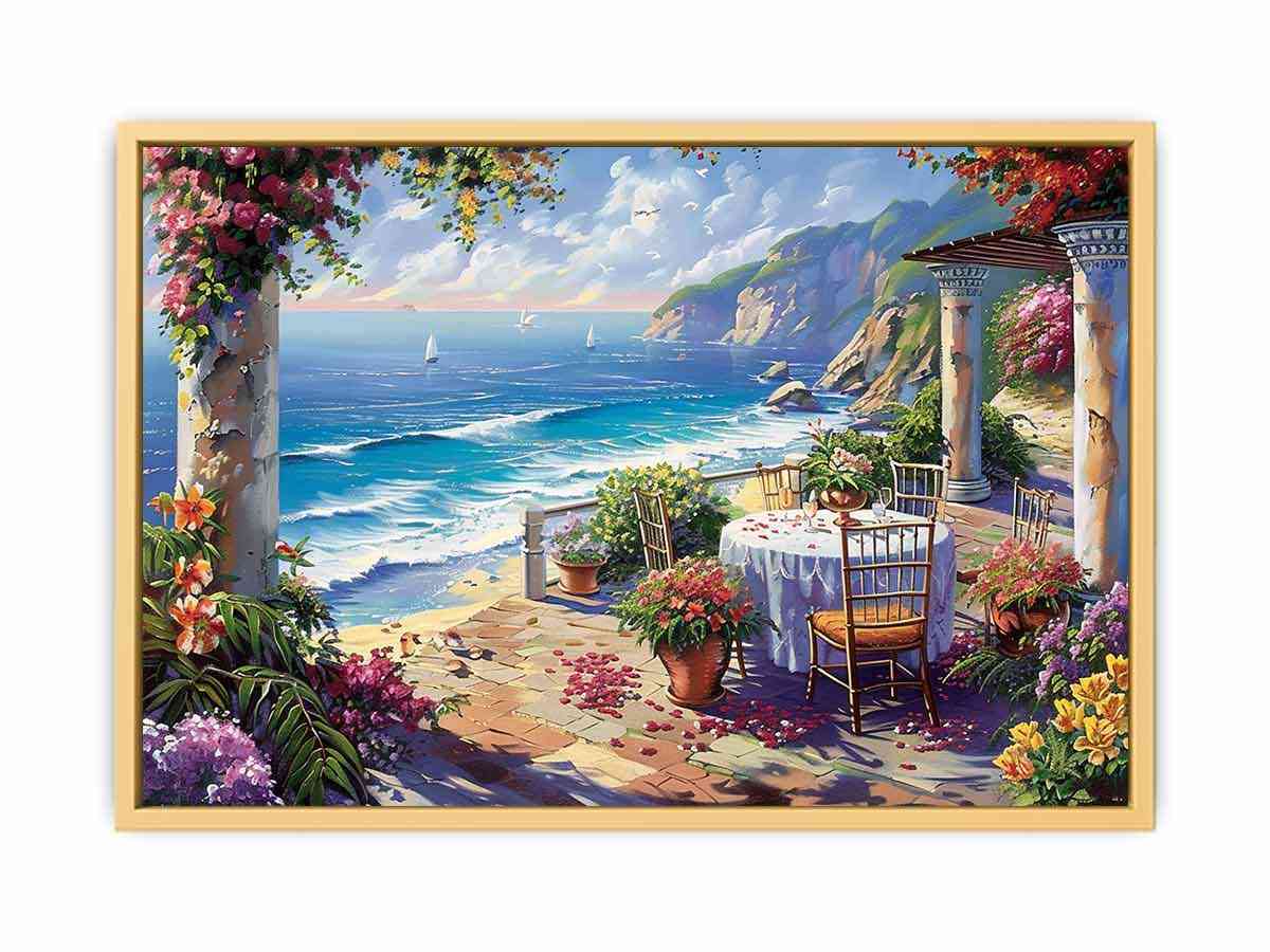 Outdoor Dining  Streched canvas