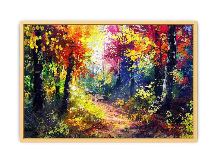 Forest Path  Streched canvas