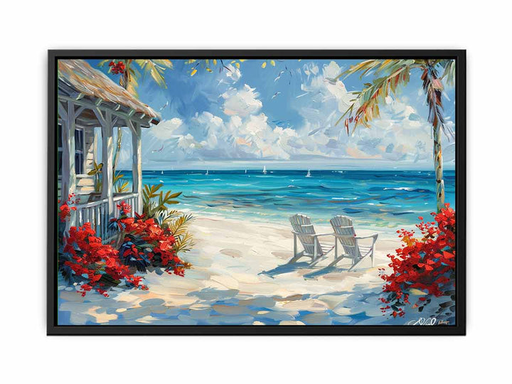 Island Cottage  Canvas Print