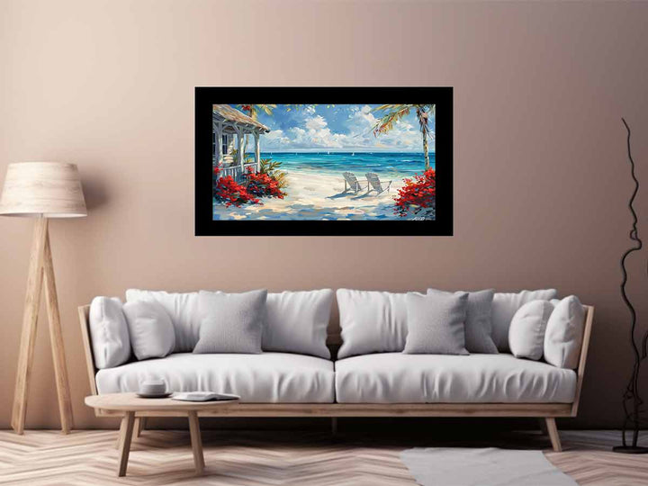 Island Cottage Painting