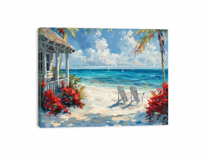 Island Cottage Painting