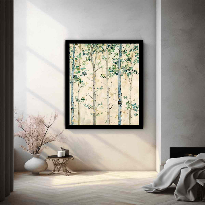 Birch Trees Painting