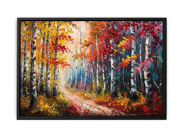 Red Forest  Canvas Print