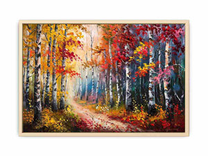 Red Forest  Art Print