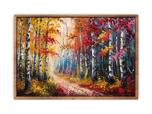 Red Forest Poster