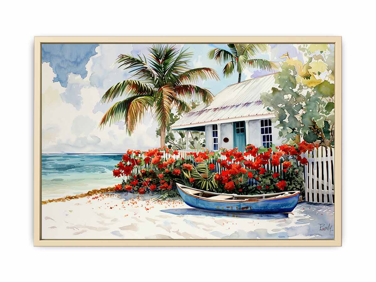 Beach House  Art Print