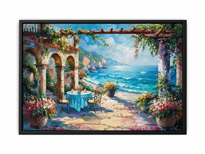 Beach Dinning  Canvas Print