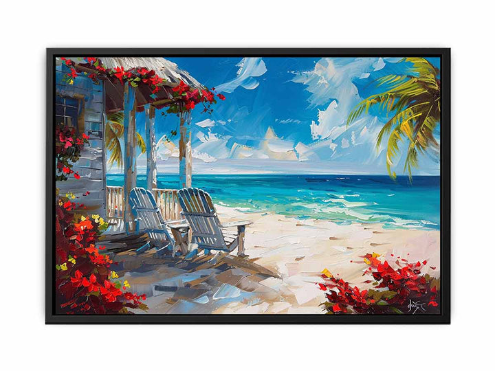 Island Cottage  Canvas Print