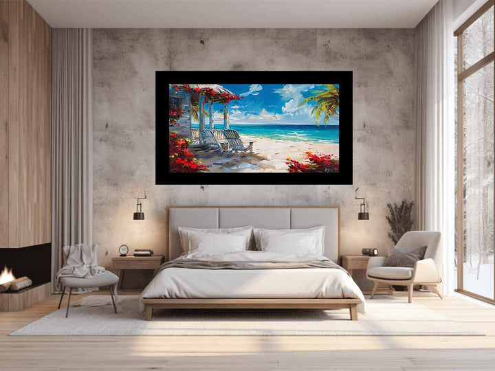 Island Cottage Painting