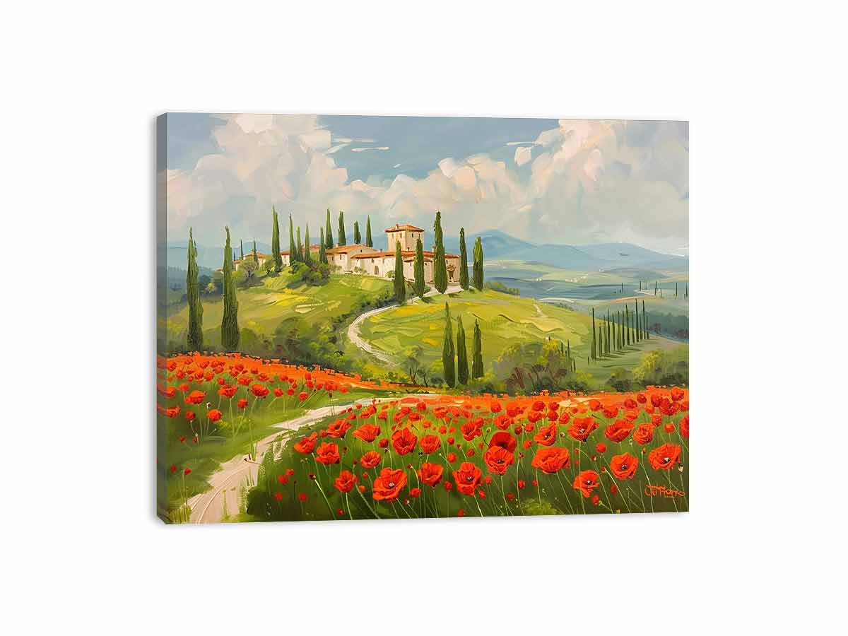 Field Of Poppies Painting