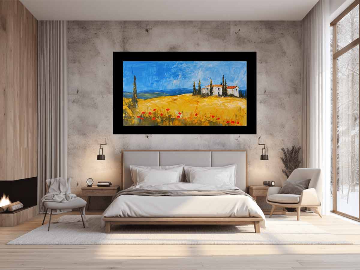 Hillside House  Painting